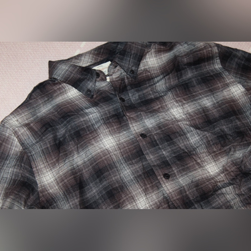 Weatherproof Vintage Men’s Flannel Button Down Shirt Large - Picture 2 of 4